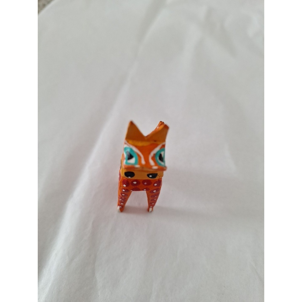 Little DOG‎ Alebrije Hand Carved Oaxacan Folk Art Oaxaca Mexico - Picture 8 of 8